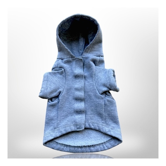 “What Happens At The Dog Park Stays At The Dog Park” Puppy/Small Hoodie. Blue - Picture 8 of 8